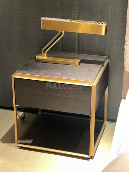 The Gilt Cube Nightstand