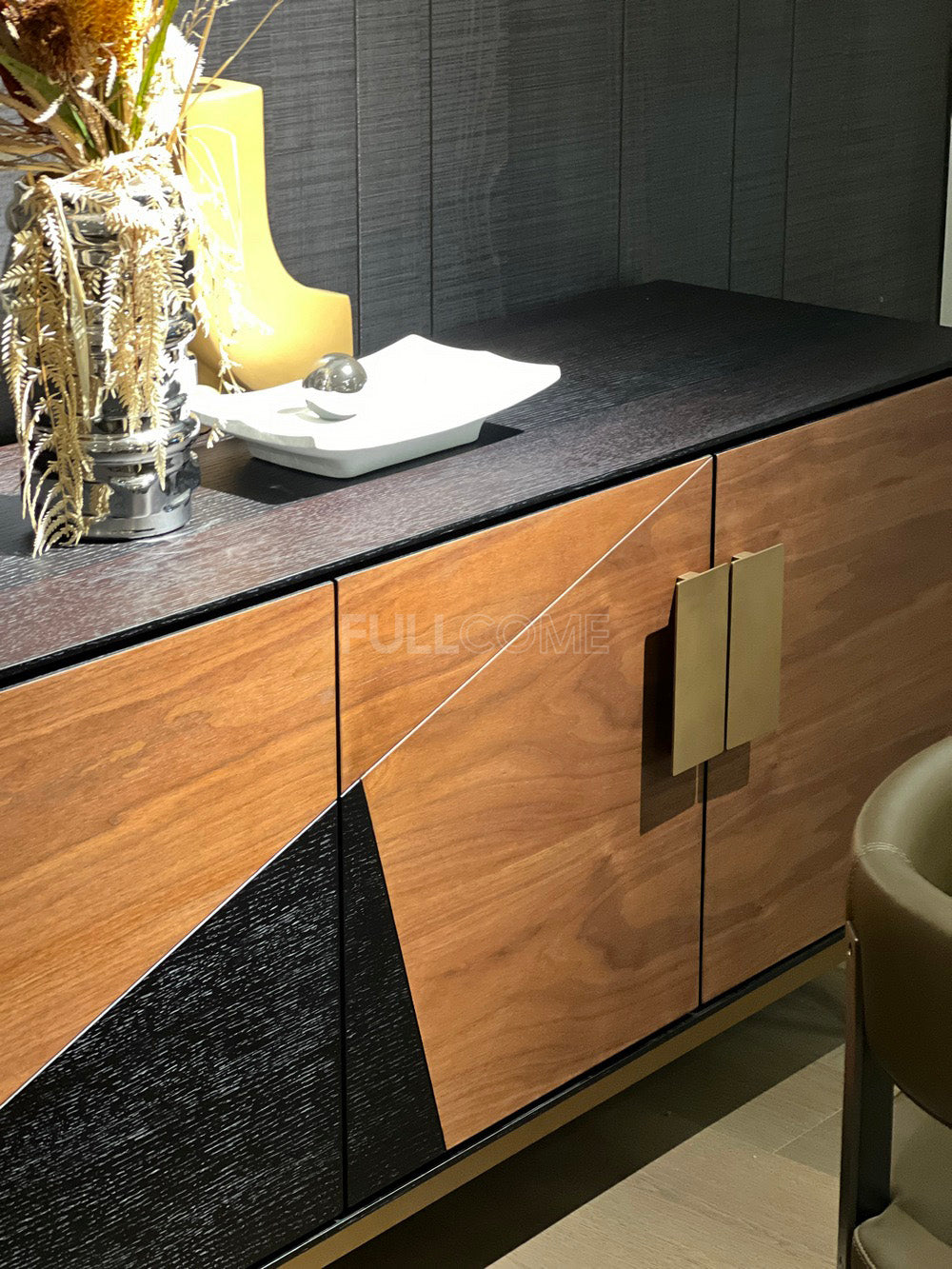 The Diagonal Panel Sideboard