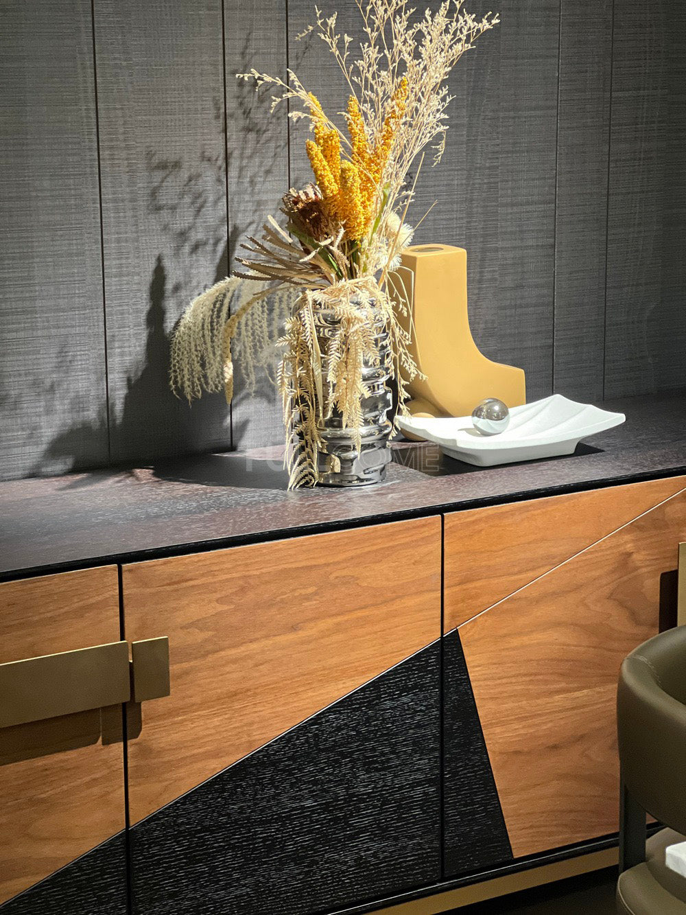The Diagonal Panel Sideboard