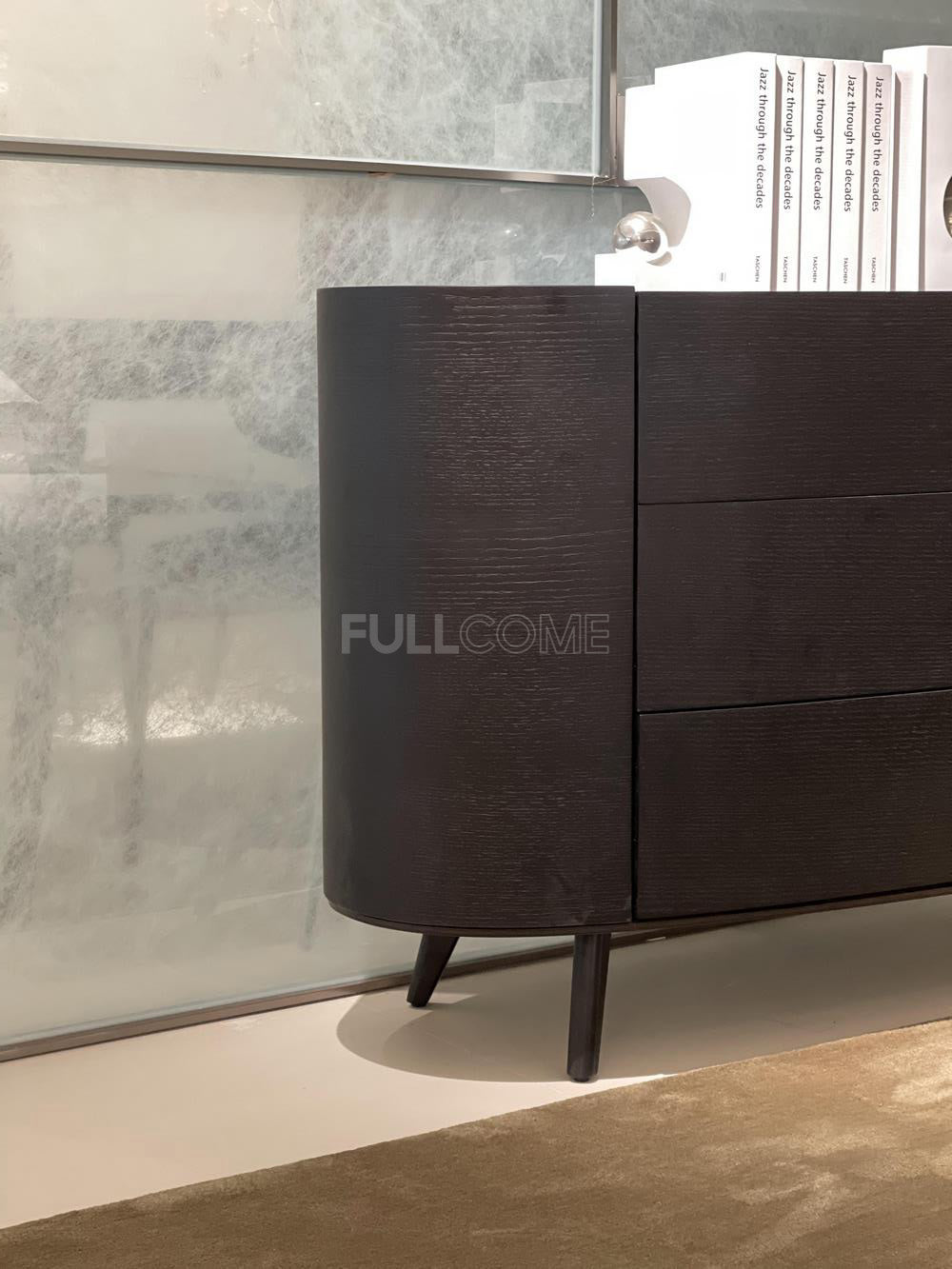 The Oval Front Three-Drawer Chest