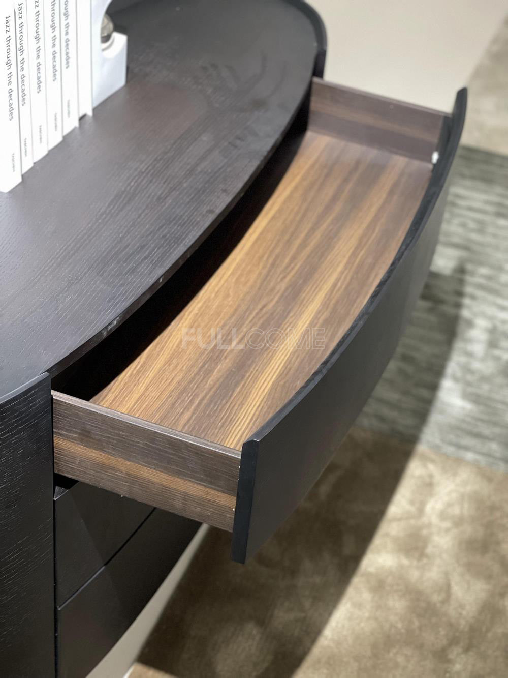 The Oval Front Three-Drawer Chest