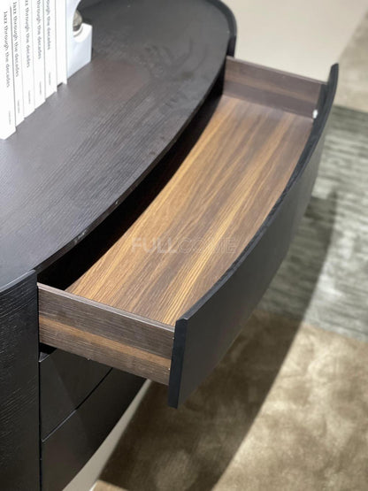 The Oval Front Three-Drawer Chest