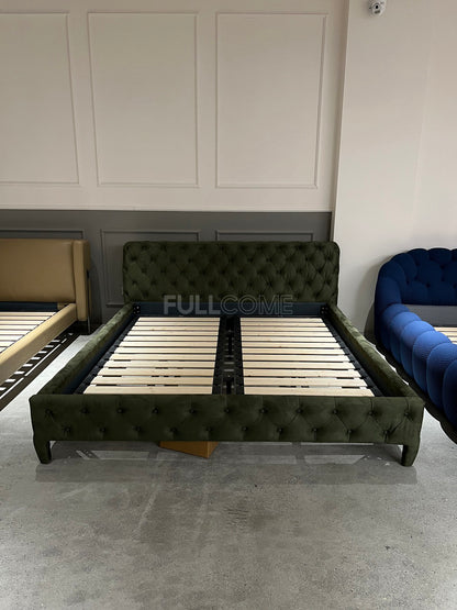 The Diamond-Tufted Bed