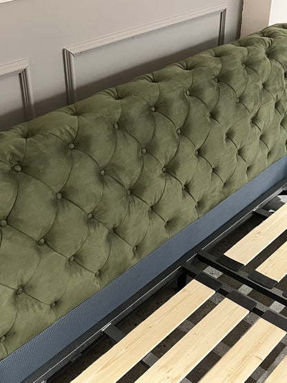 The Diamond-Tufted Bed