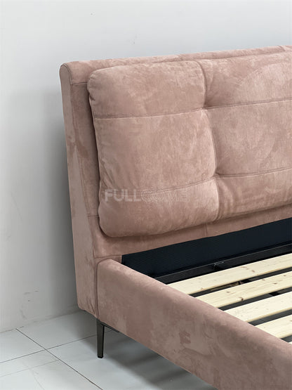 The Mauve Square Tuft Bed