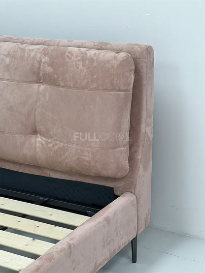 The Mauve Square Tuft Bed