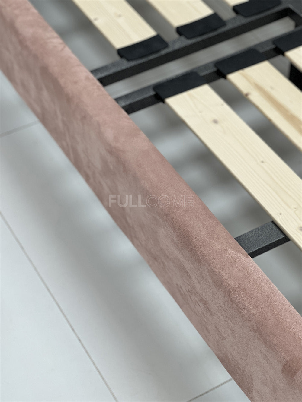The Mauve Square Tuft Bed