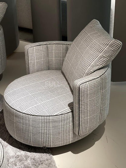 The Glen Check Barrel Chair
