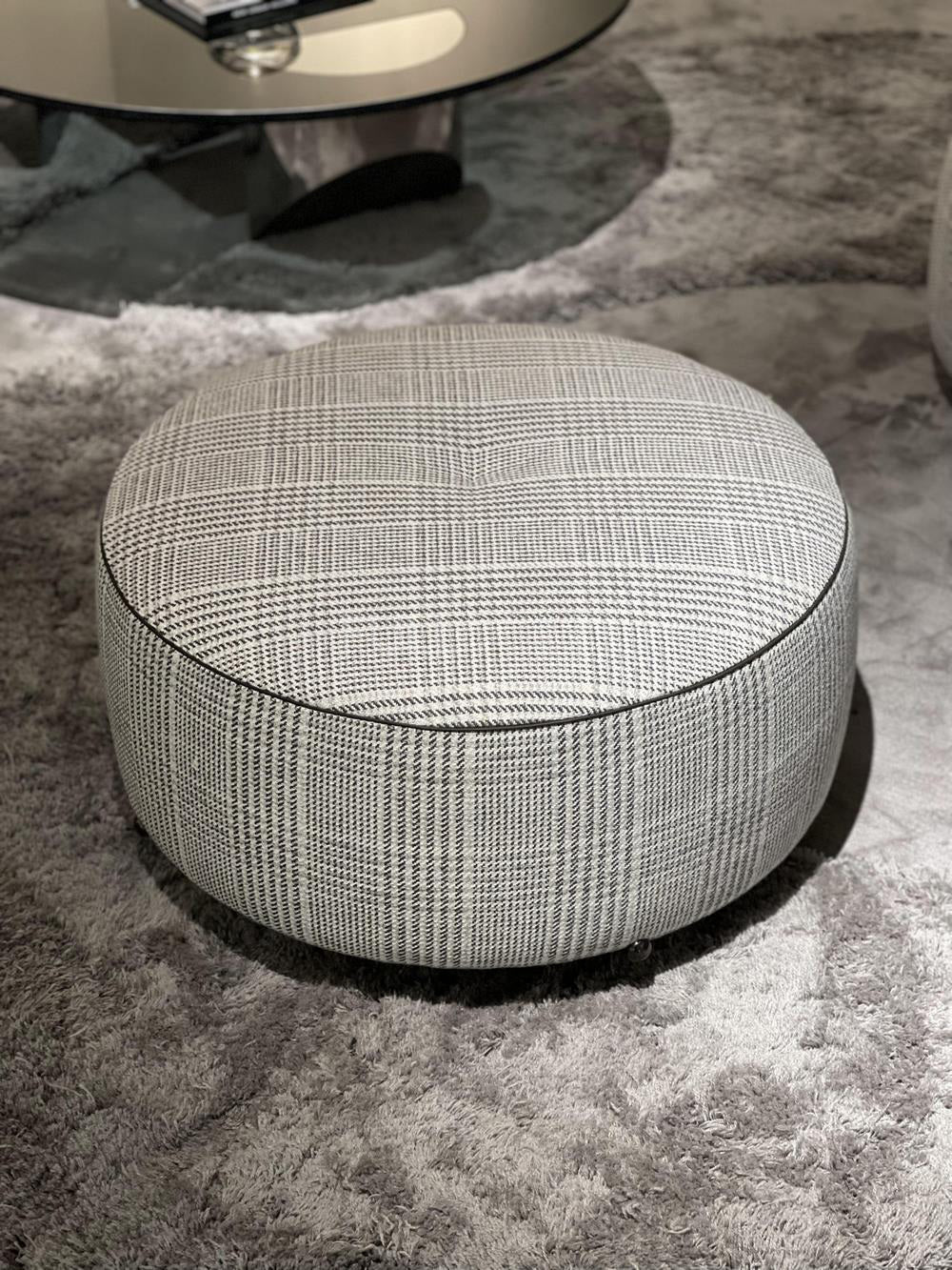 The Glen Check Barrel Chair