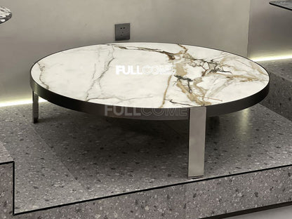 The Gold-Veined Round Coffee Table