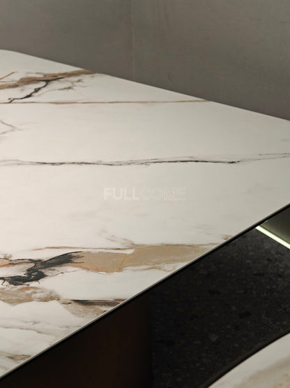 The Rounded-Square Stone Coffee Table