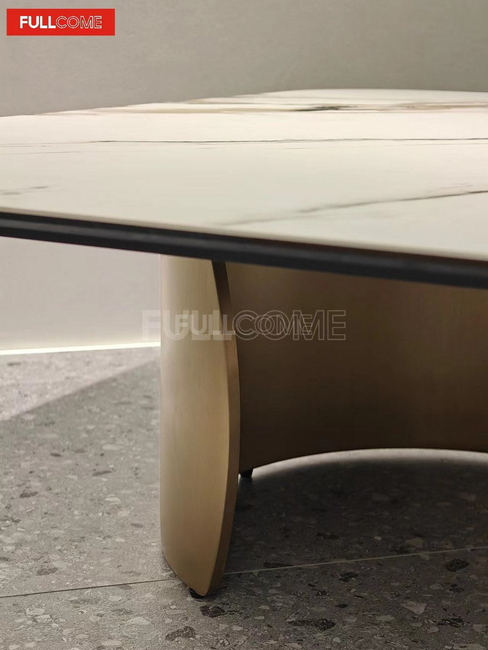 The Rounded-Square Stone Coffee Table