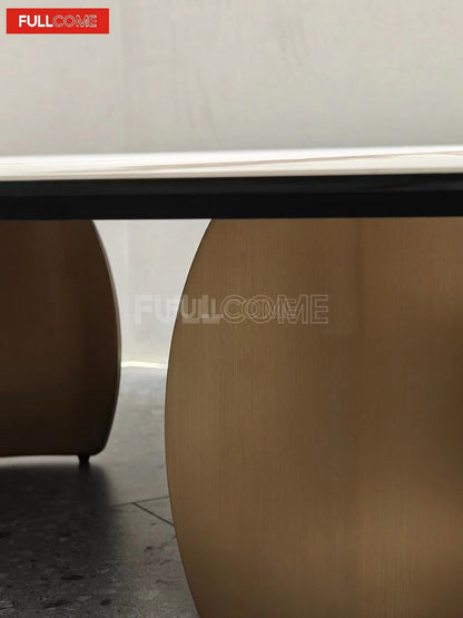 The Rounded-Square Stone Coffee Table