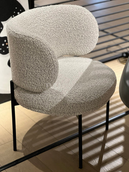 The Boucle Collar Dining Chair