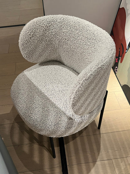 The Boucle Collar Dining Chair