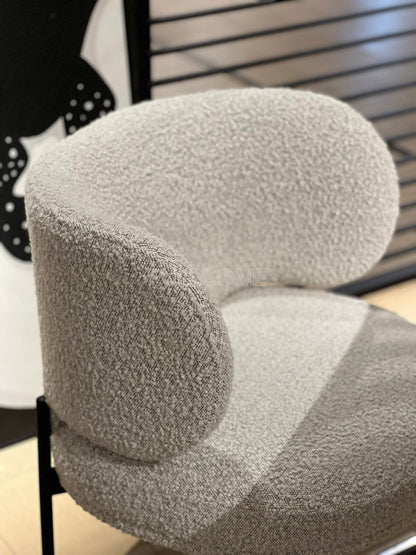The Boucle Collar Dining Chair