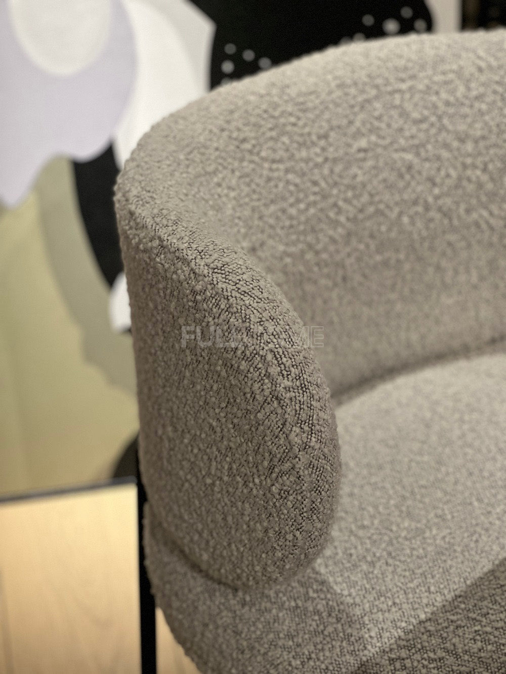 The Boucle Collar Dining Chair