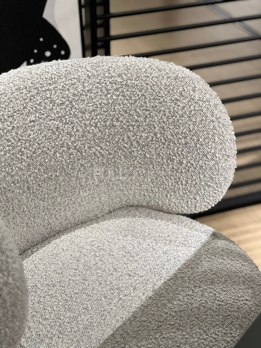 The Boucle Collar Dining Chair