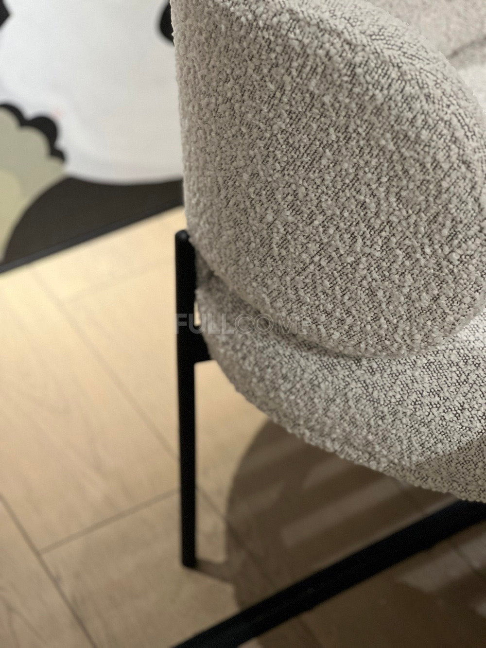 The Boucle Collar Dining Chair