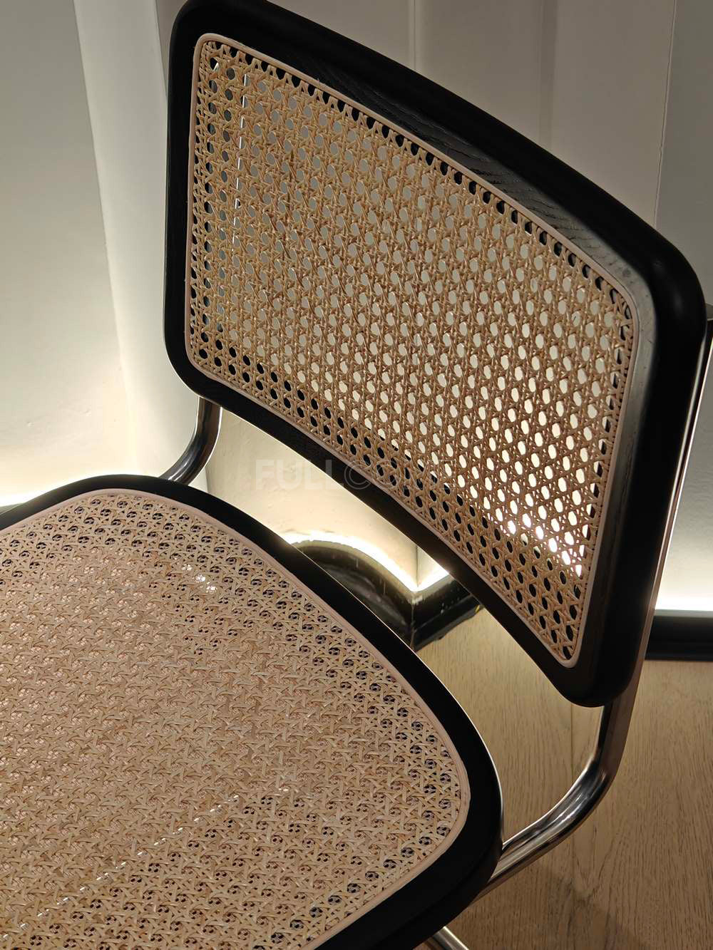 The Cantilever Cane Dining Chair