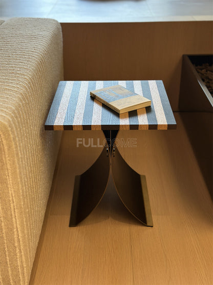 The Striped Marquetry Side Table