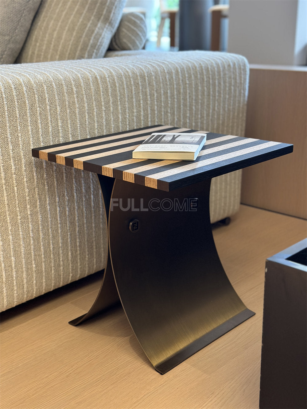 The Striped Marquetry Side Table