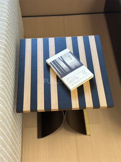 The Striped Marquetry Side Table