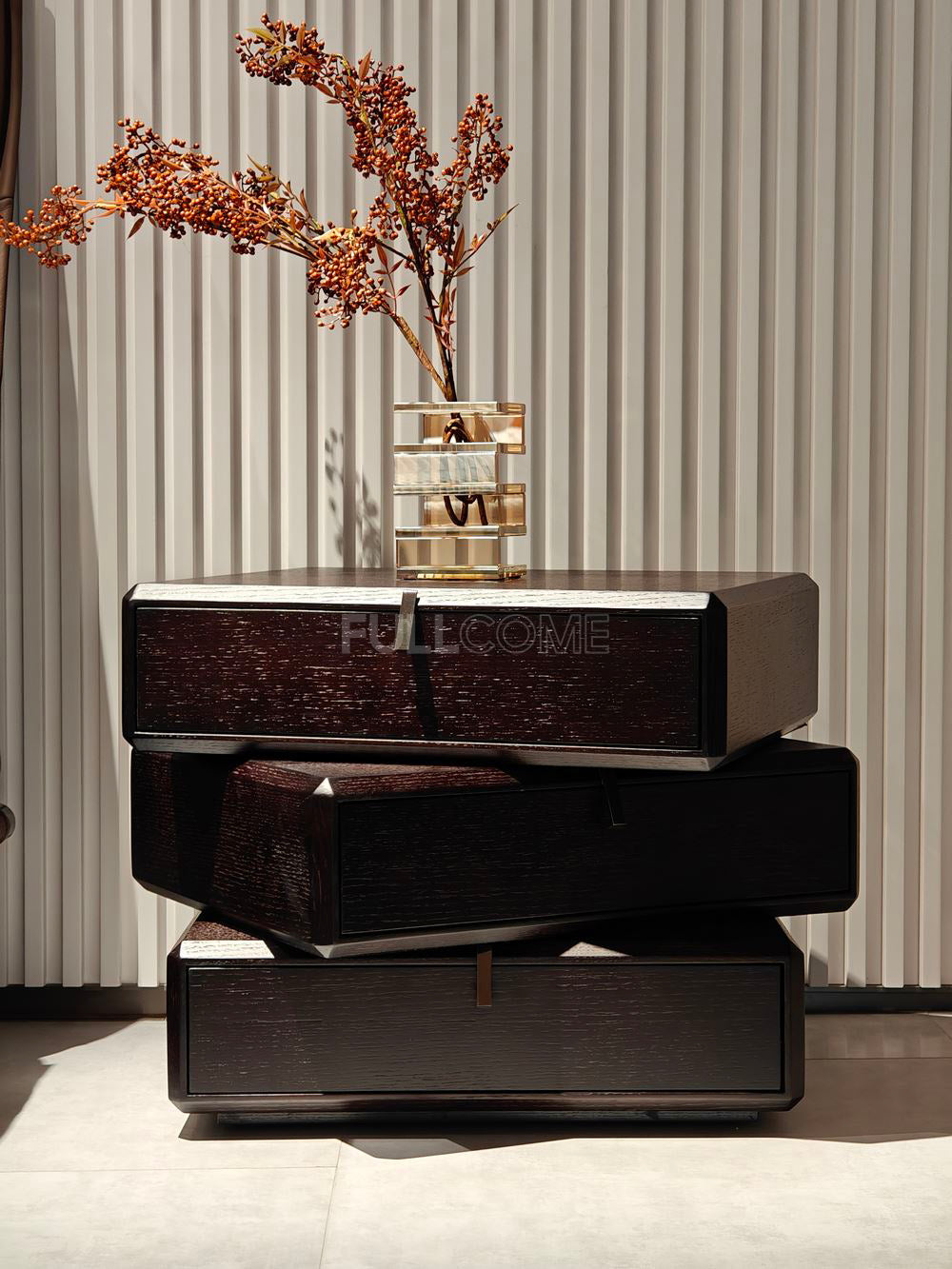 The Staggered Stack Nightstand