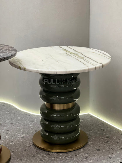 The Stacked-Ring Round Side Tables