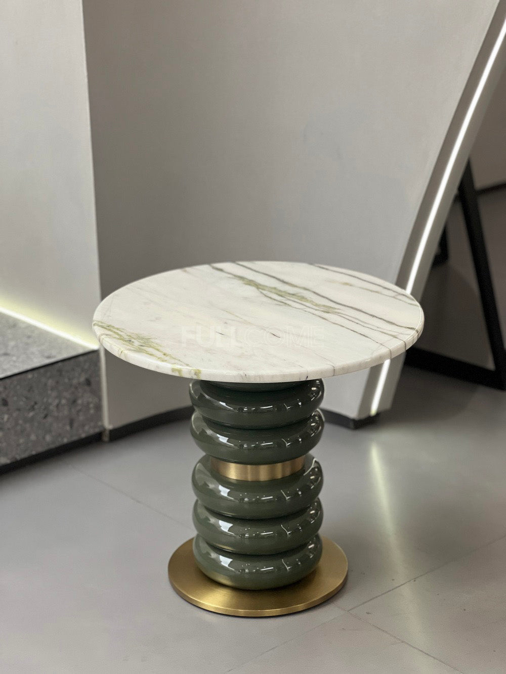 The Stacked-Ring Round Side Tables