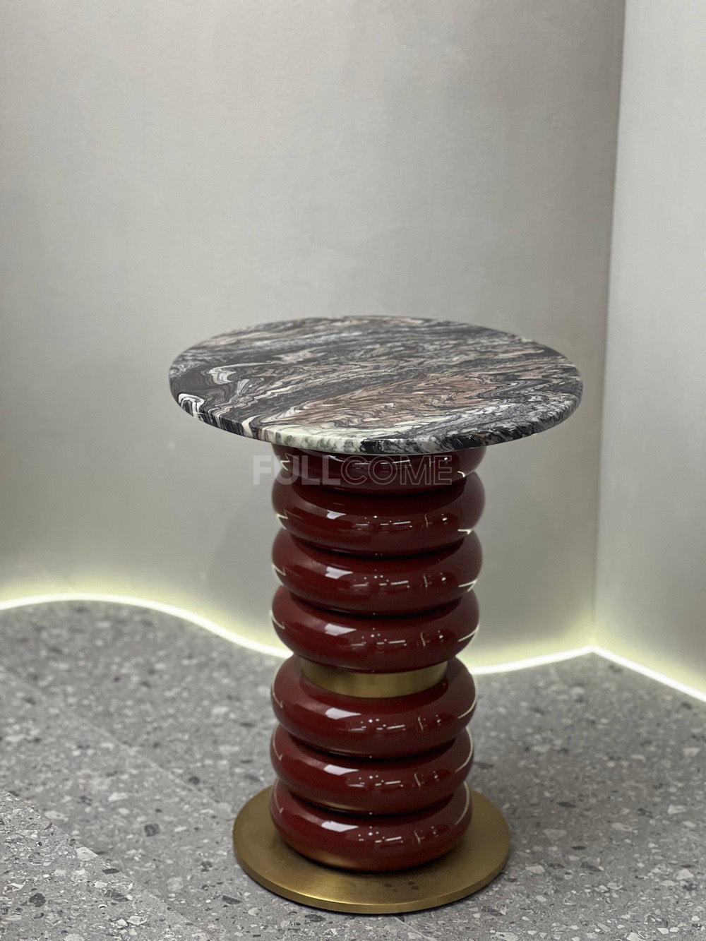 The Stacked-Ring Round Side Tables
