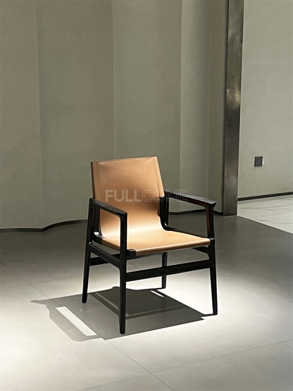The Tan Sling Lounge Chair