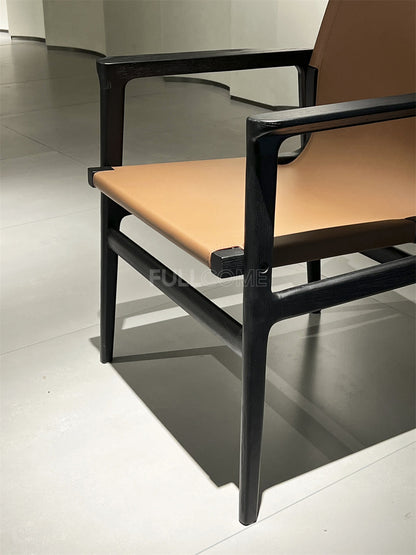 The Tan Sling Lounge Chair