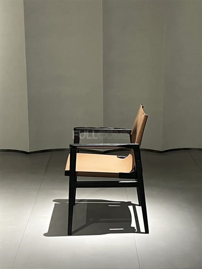 The Tan Sling Lounge Chair