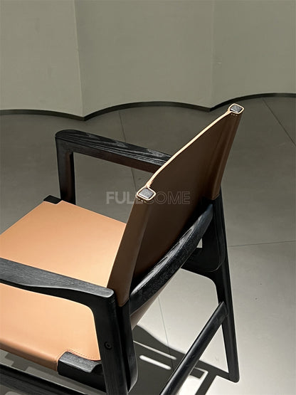 The Tan Sling Lounge Chair