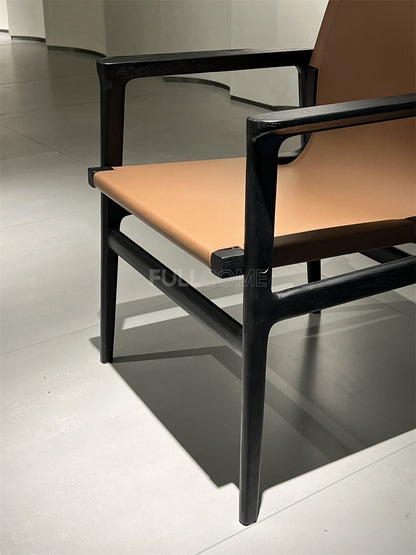 The Tan Sling Lounge Chair