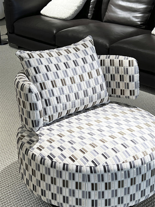 The Check Weave Swivel Chair