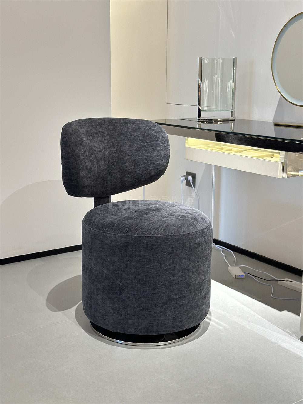 The Barrel Vanity Stool