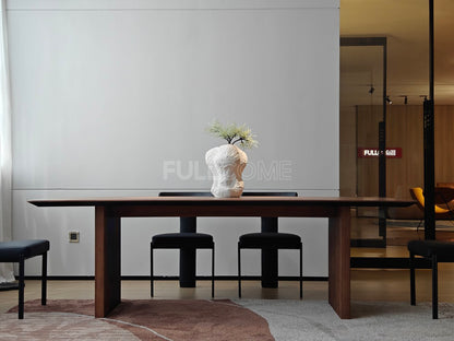 The Reeded Slab Dining Table