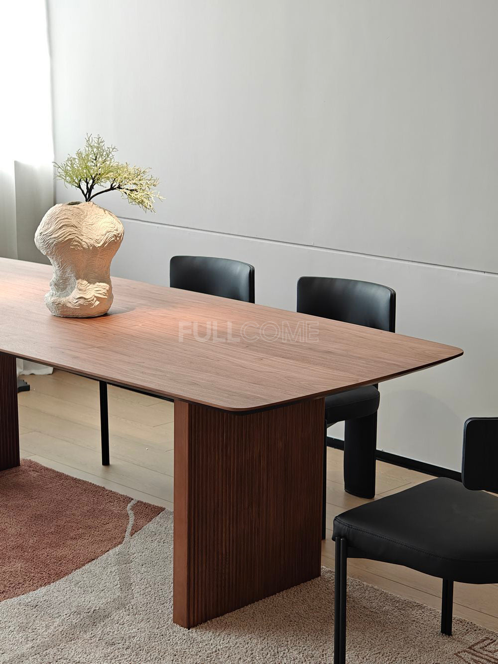 The Reeded Slab Dining Table