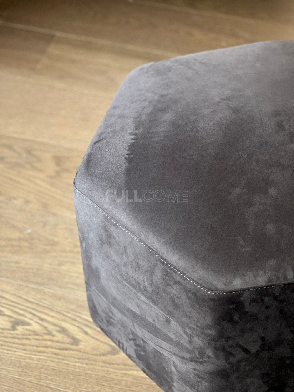 The Facet Velvet Ottoman