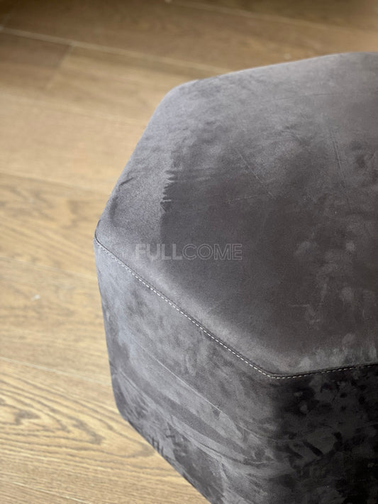 The Facet Velvet Ottoman