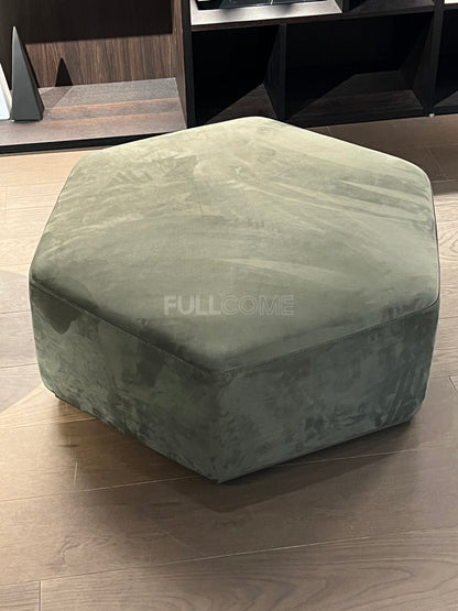 The Facet Velvet Ottoman
