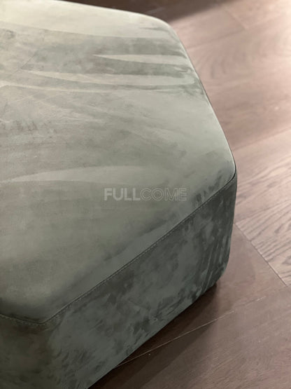 The Facet Velvet Ottoman