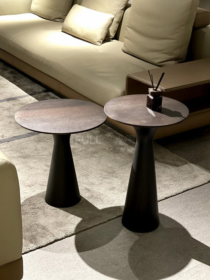 The Smoked Pedestal Side Table