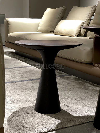 The Smoked Pedestal Side Table
