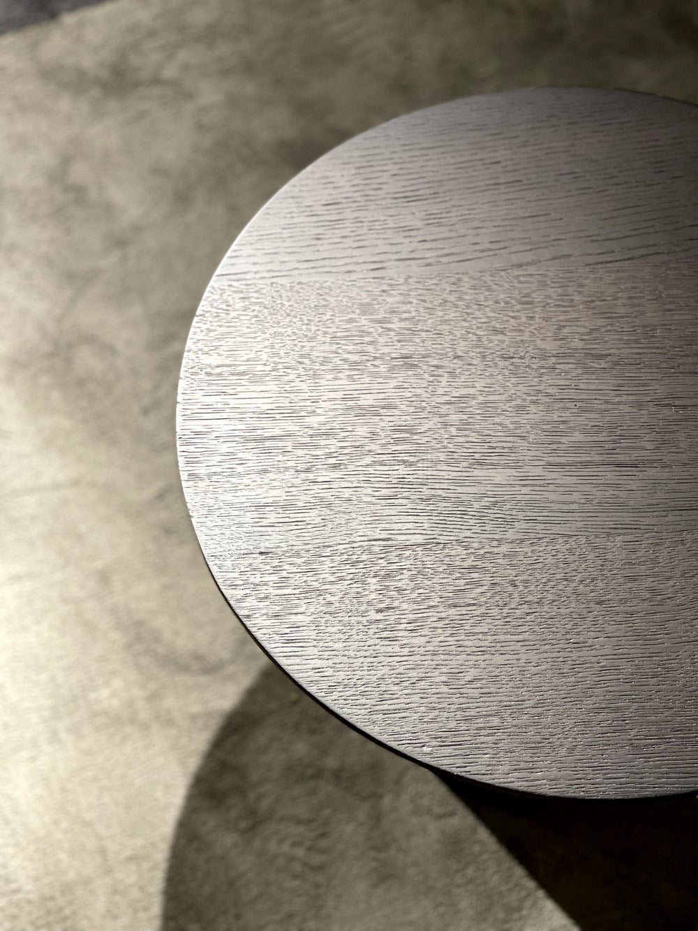 The Smoked Pedestal Side Table