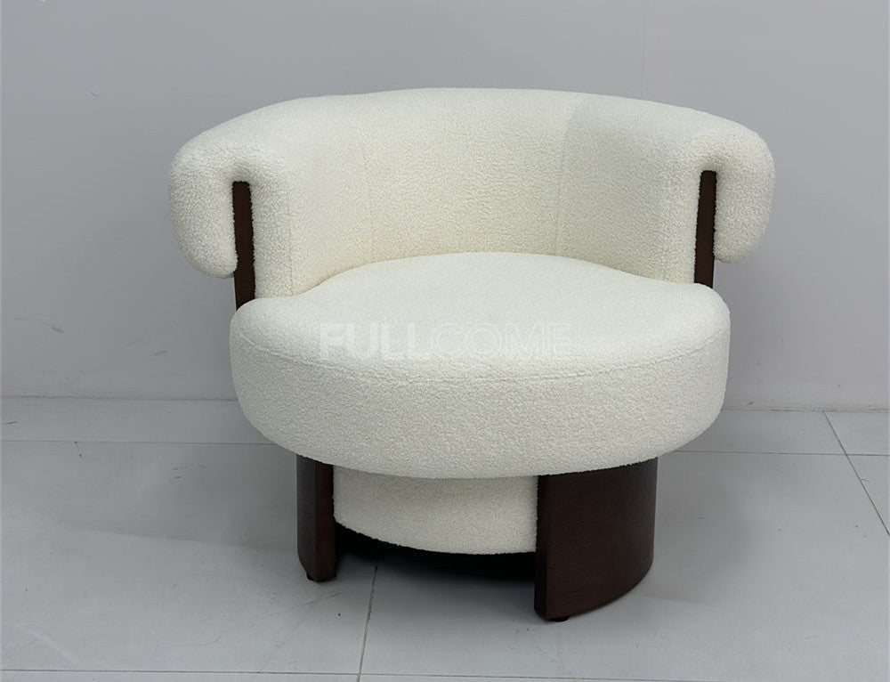 The Crescent Boucle Chair
