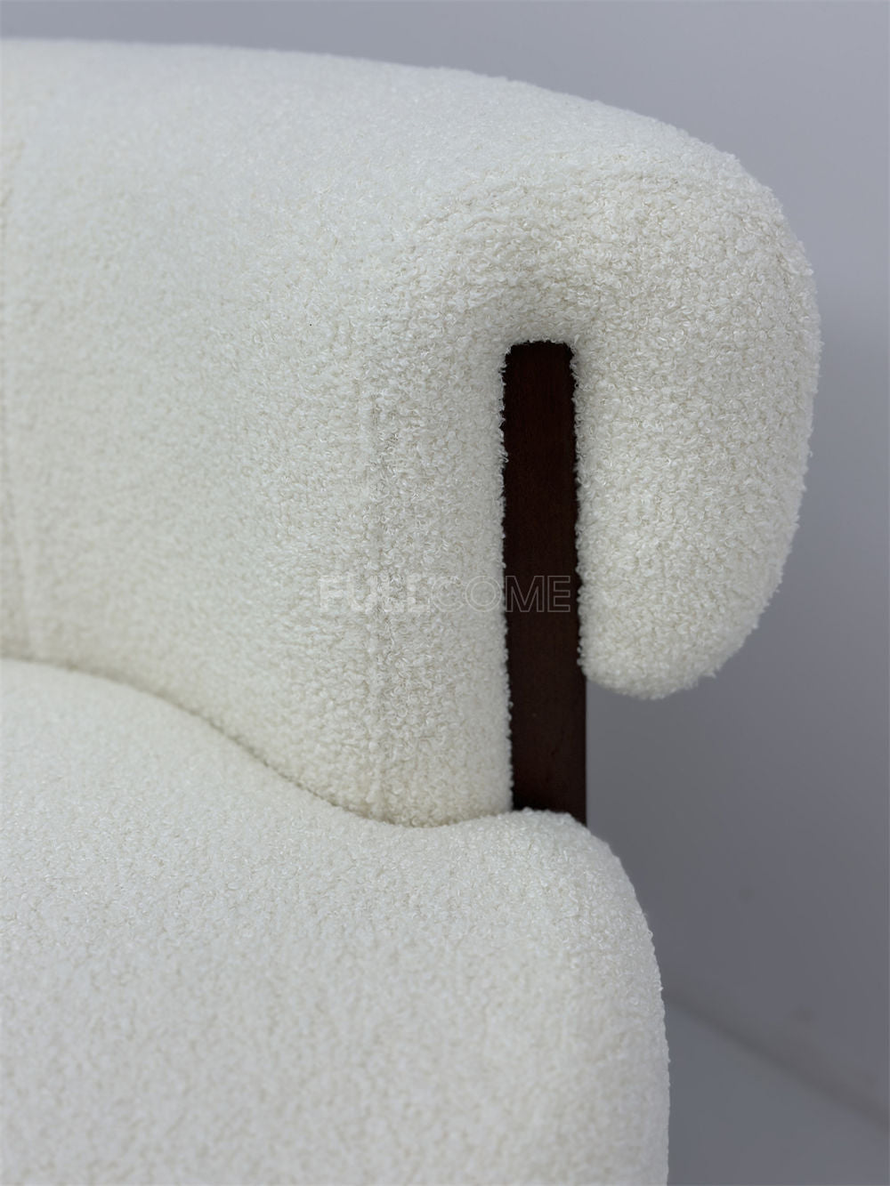 The Crescent Boucle Chair