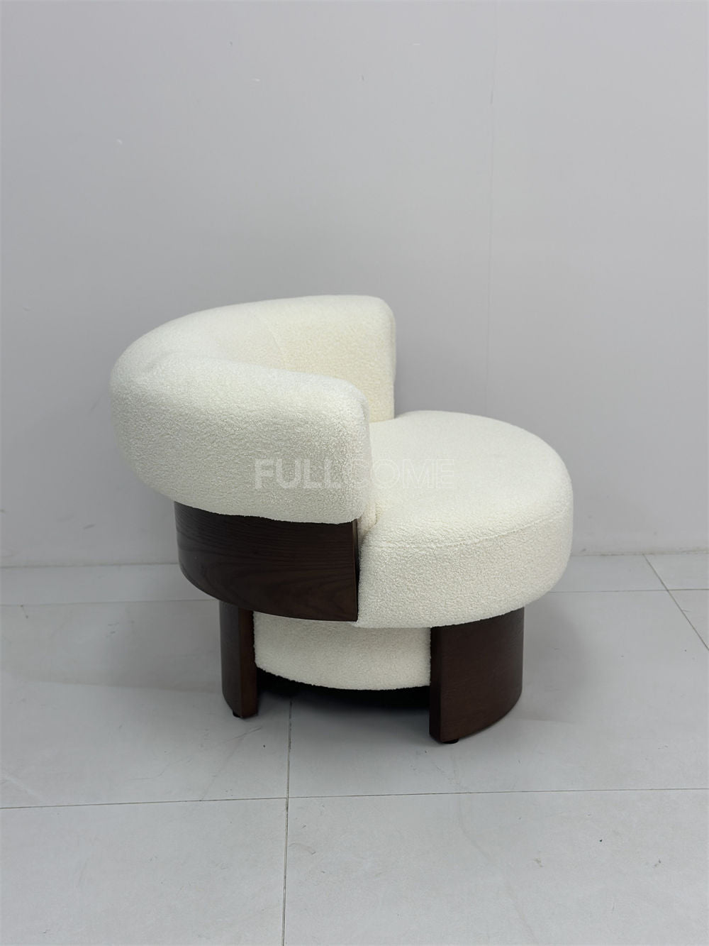 The Crescent Boucle Chair